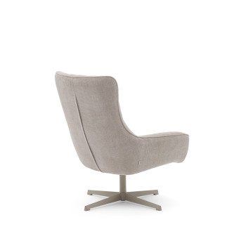 Teryl chenille draaibare fauteuil