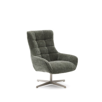 Teryl chenille draaibare fauteuil
