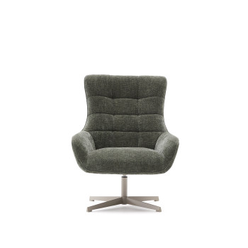 Teryl chenille draaibare fauteuil
