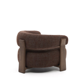 Granieten chenille fauteuil