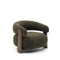 Granieten chenille fauteuil