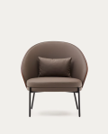 Eamy fauteuil van synthetisch leer, DE VORM