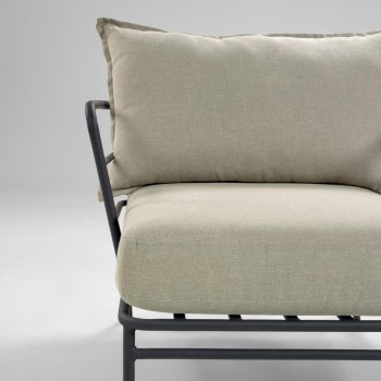 Mareluz fauteuil in zwart staal