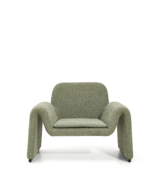 Melvia chenille fauteuil