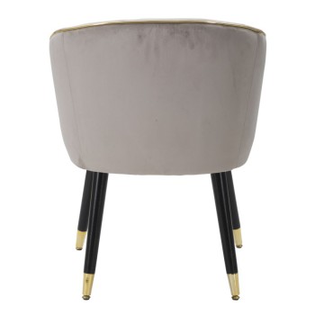 Parijse fauteuil grijs/goud