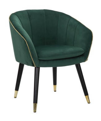 Parijse fauteuil groen/goud
