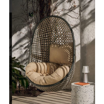 Cira hangstoel met natuurlijke afwerking