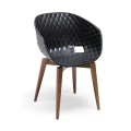UNI-KA 599 ET AL fauteuil met houten poten