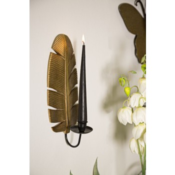 BLAD MUUR KAARSENHOUDER