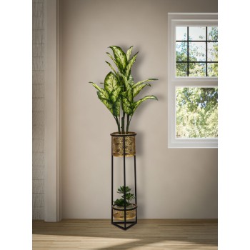 DUBBELE PLANTENBAKHOUDER