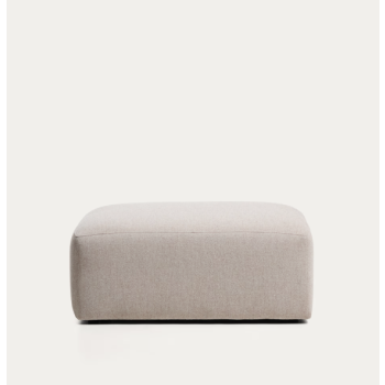 Blok poef in beige chenille 90x104 cm FSC Mix Credit