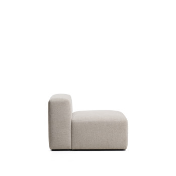 Blok poef in bruine chenille 90 cm FSC Mix Credit