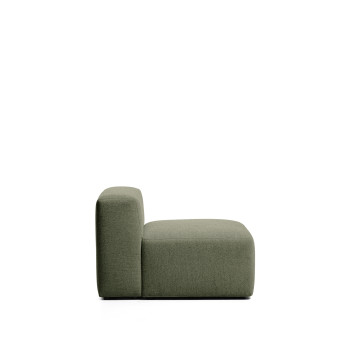 Blok poef in bruine chenille 90 cm FSC Mix Credit