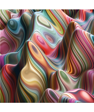 3D BLOB MEERKLEURIG schilderij G4726 PINTDECOR