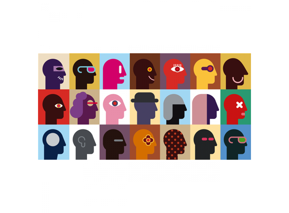 ABSTRACT FACE G1386 PINTDECOR frame