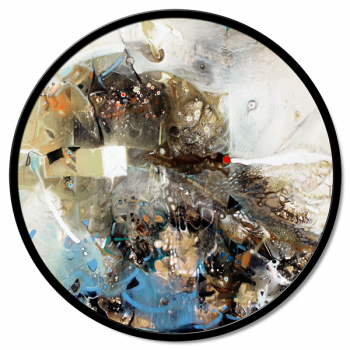 ABSTRACTE KUNST IN ZWART GT6380 PINTDECOR