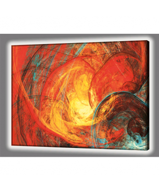 RODE INFORMAL HELDER Schilderij GL4498 PINTDECOR