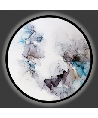 Heldere kleur wolk schilderij GLT6670 PINTDECOR