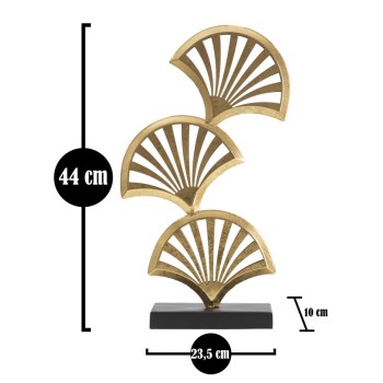DRIEVOUDIGE BLADSCULPTUUR