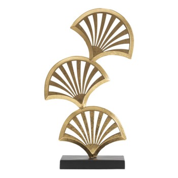 DRIEVOUDIGE BLADSCULPTUUR