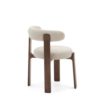 Granieten chenille stoel