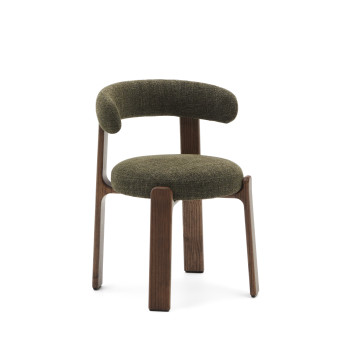 Granieten chenille stoel