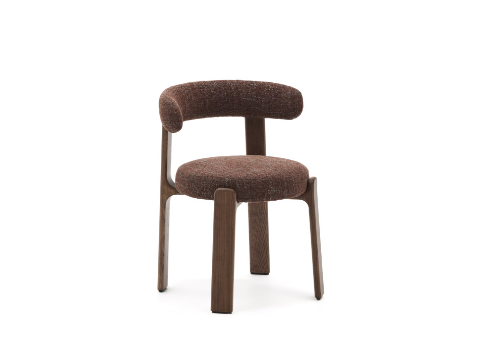 Granieten chenille stoel