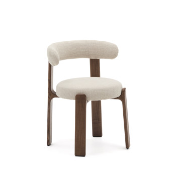 Granieten chenille stoel