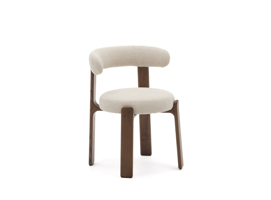 Granieten chenille stoel