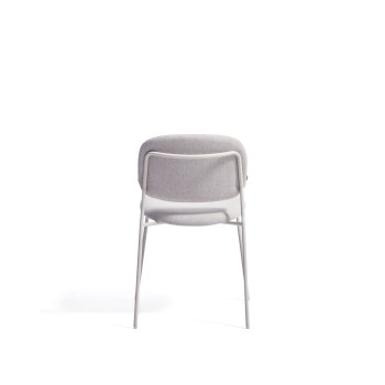 Meli stapelbare chenille stoel