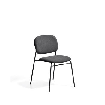 Meli stapelbare chenille stoel