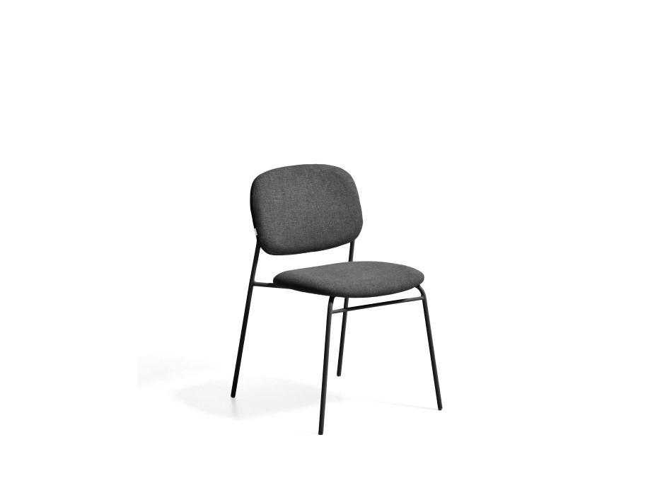 Meli stapelbare chenille stoel
