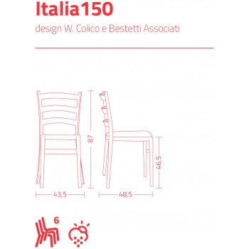 ITALIA150 COLICO stoel