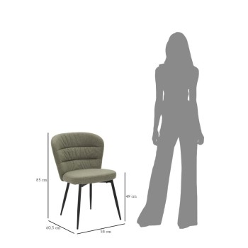 LOSANNA GROENE STOELENSET VAN 2