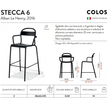 STECCA 5 COLOS stoel