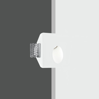 ARIEL WITTE VIERKANTE INBOUW TRAPVERLICHTING 1XGU10 MINI 10X10X5CM