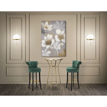 Luxe crèmekleurige barkruk