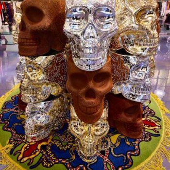 MEXICO STOEL EN TAFEL MET METALEN AFWERKING 70003 QEEBOO