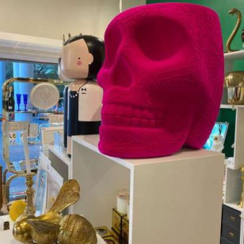 MEXICO STOEL EN SALONTAFEL MET FLUWEELAFWERKING 70002 QEEBOO