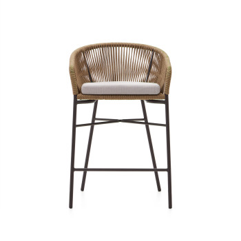 Yanet kruk in beige touw, hoogte 65 cm