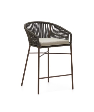 Yanet kruk van groen touw, hoogte 65 cm