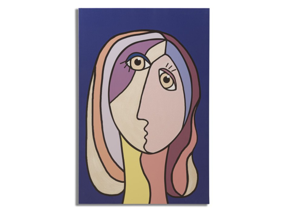 GESCHILDERDE SPAMPA DUBBELE GEZICHTEN GROOT -B-