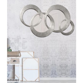 SPIEGELCIRKELS ZILVER MEDIUM P4636 PINTDECOR