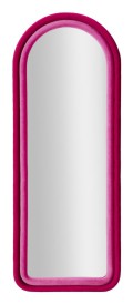 CLOE FUCHSIA FLUWELEN WANDSPIEGEL
