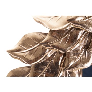GLAMOUR KOPEREN WANDSPIEGEL MET BLOEMENPATROON