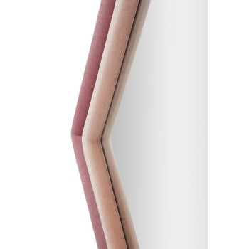 TONY WANDSPIEGEL ROZE FLUWEEL/MIX