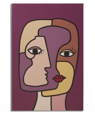 GESCHILDERDE PRINTGEZICHTEN NIEUW -A-