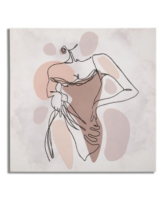 GESCHILDERDE PRINT DAME