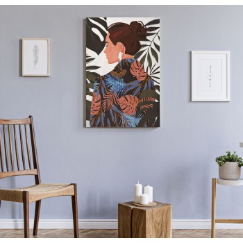 LADY JUNGLE SCHILDERIJ PRINT -B- 80X2.8x120