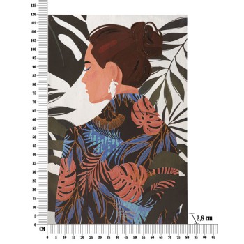 LADY JUNGLE SCHILDERIJ PRINT -B- 80X2.8x120